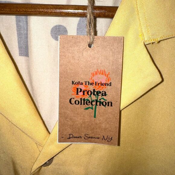 Kota The Friend x DSNY Protea Bowling Top in Yellow Men’s Sz M - Picture 3 of 7